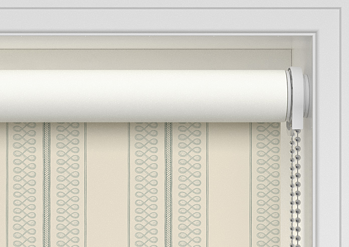 Trellis Prints, Noble Stripe Bud Green - Twist&Fit Roller Blind - Image 10